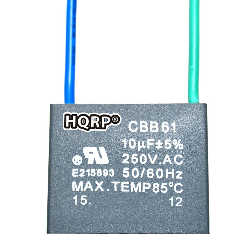 CAPACITOR 10 UF - 2 FIOS 127V