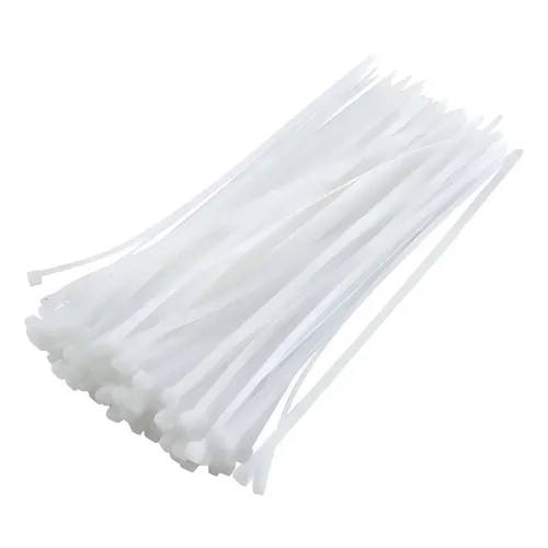 Abracadeira Nylon 100x2,5mm Branca, Pcte 100und
