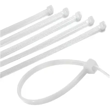 Abracadeira Nylon 280x4,8mm Branca, Pcte 100und