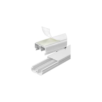 CANALETA PVC 20X10X2000mm PT C FITA DF