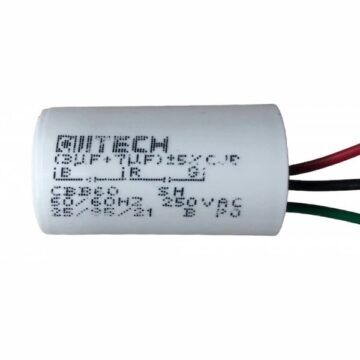 CAPACITOR 3 FIOS 3+7UF 250VC