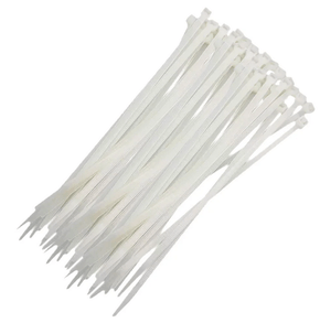 Abracadeira Nylon 200x2,5mm Branca, Pcte 100und